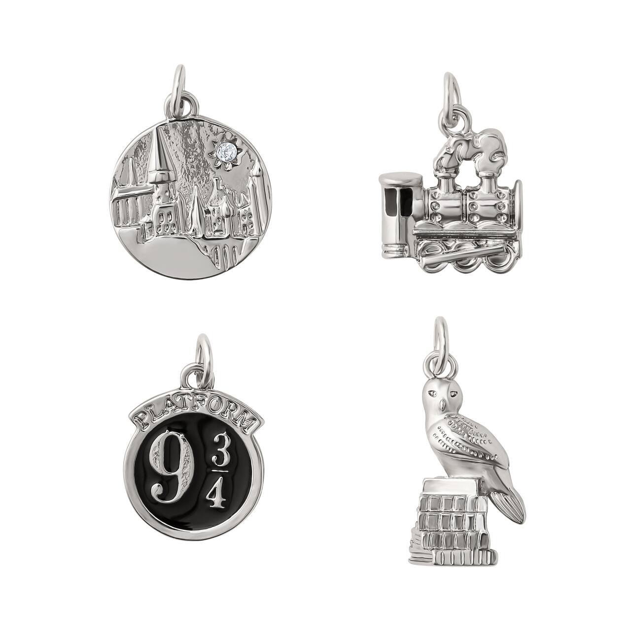 Harry Potter Silver Hogwarts Charm Set